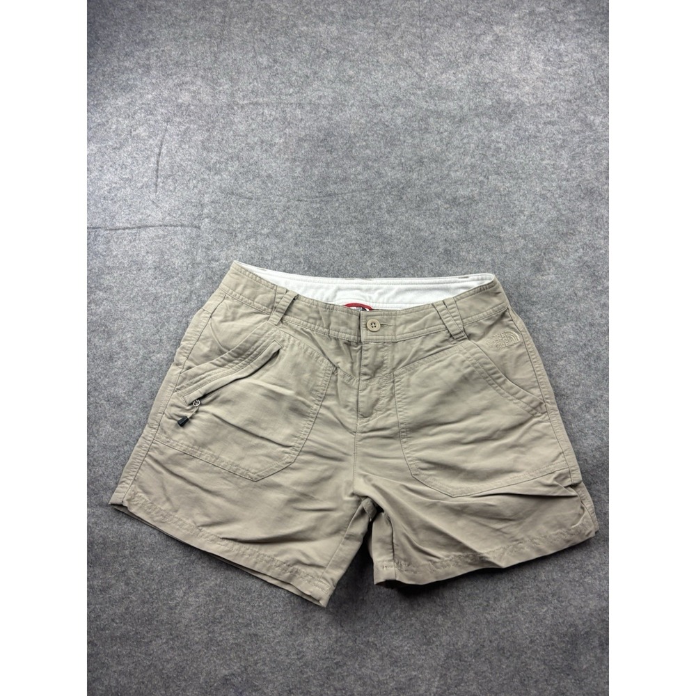 The North Face Women's 4 Khaki Hiking Shorts Outdoor Trail Utility Gorpcore